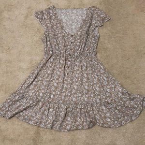 Floral button down dress